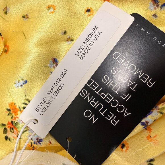 New With Tags- Never Worn- ARE YOU AM I Missi Floral Dress - Picture 5 of 8